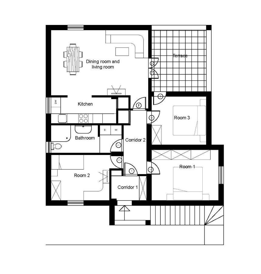 Apartmani Beba Omišalj Esterno foto